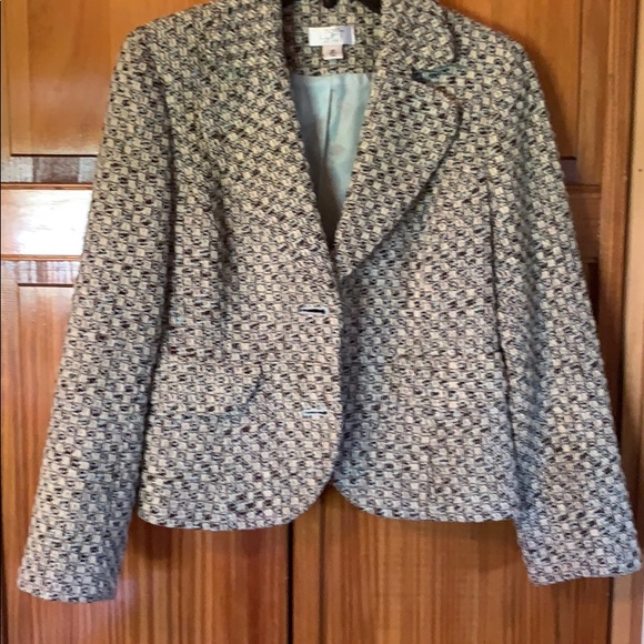 LOFT Jackets & Blazers - Loft Multicolor Blazer White, Black and Blue 6P